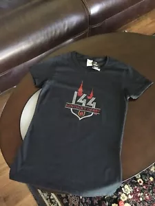 Kentucky Derby 144 Women’s T-shirt Size Small Black With Red Sparkle Design - Picture 1 of 7