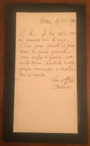 Lettera autografa di Ernesto Monaci - Imagen 1 de 1