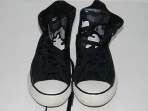 CONVERSE All Star Chuck Taylor Boys Youth 2 Black Camo Canvas High Top Sneakers - Picture 1 of 7