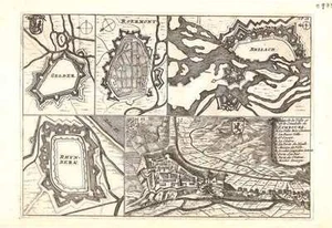 Antique map, De la Feuille, Plan de la Ville et de la Citadelle de Limbourg - Picture 1 of 1