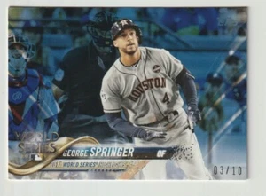 George Springer 2018 Topps Mini Blue Parallel 03/10 #154 Astros su richiesta - Foto 1 di 1