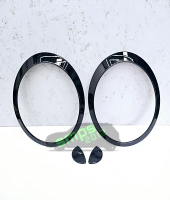 Mini Cooper S JCW R57 Cabrio Nero Lucido Xenon Coprifaro (x4 Pezzi) - Immagine 1 di 4