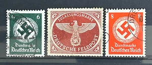 German stamps Third Reich officials lot of 3 swastika etc used /5986 - Picture 1 of 1