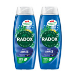 Radox Feel Awake 2-in-1 Shower Gel &Shampoo Uplifting Scent,Sea Minerals 2x450ml