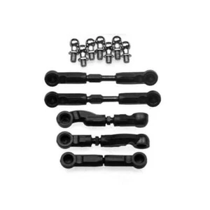 1 Set Black Steering Linkage for Sakura D4 1/10 RC Racing Drift Car Parts - Picture 1 of 4