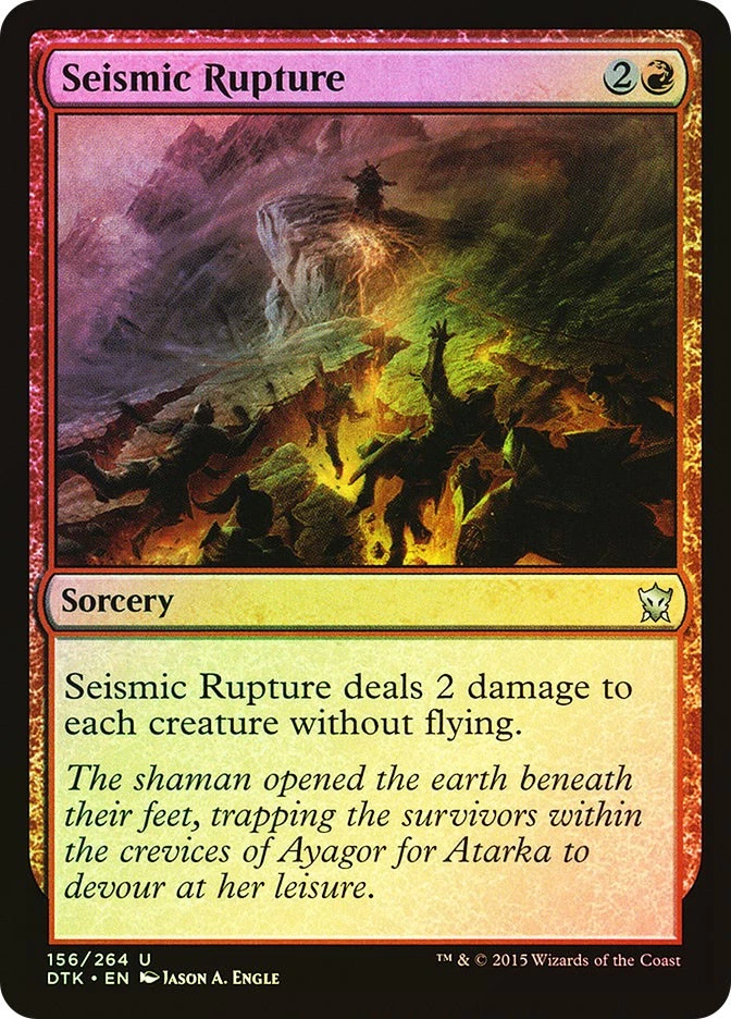 MTG FOIL Seismic Rupture  - Dragons of Tarkir #156 - Image 1 of 1