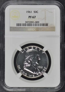 1961 Franklin Half Dollar 50C NGC PR67 - Picture 1 of 2
