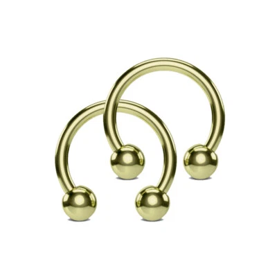 Par Barra Herradura 16g 18g 20g 8/10/12 mm Labio Pezón Tabique Nariz Anillo Aro Foto 1 de 3