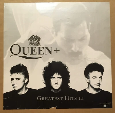 Freddie Mercury QUEEN Rare 1999 PROMO POSTER 4 Hits CD 24x24 NEVER DISPLAYED USA - Image 1 of 4