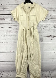 Universal Thread Women's Short Sleeve Boilersuit Relaxed Leg Casual Jumpsuit - Picture 1 of 7