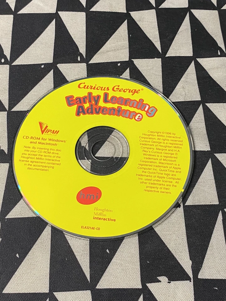 Curious George: Downtown Adventure PC/Mac CD-ROM (2002) disc only - Image 1 of 2