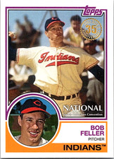 2018 Topps National Convention Promo 83VIP-4 Bob Feller Indians 