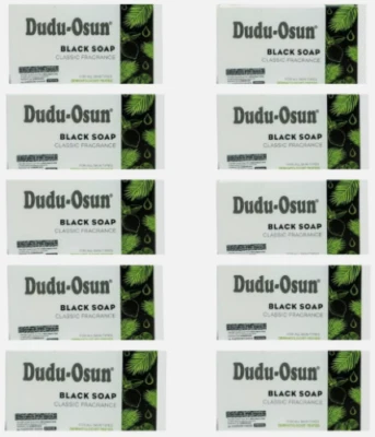 10x Dudu Osun African Black Soap 150g for eczema, Acne - Image 1 of 3