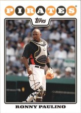 2008 Topps #31 Ronny Paulino Pittsburgh Pirates