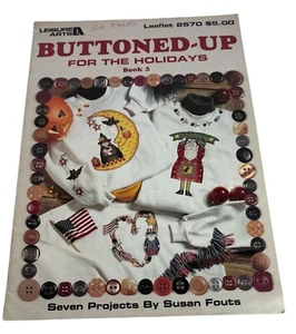 Folleto con patrón de punto de cruz de artes de ocio abotonado para las fiestas de Halloween - Imagen 1 de 10