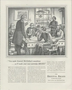 1944 BRISTOL BRASS CORP AD- General McClellan- - Picture 1 of 1