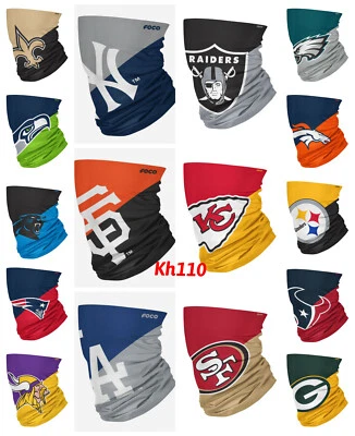 NFL,MLB,NBA Team Logo Neck Gaiter Multi use-Unisex-Adult Size - Image 1 of 4