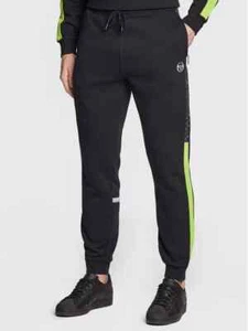 Pantalon jogging noir et vert Sergio Tacchini étiqueté à 49,99€ (ev) - Picture 1 of 8