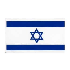 90x60cm Israel Flag Israeli National Flag Both Sides Heavy Duty Outdoor Flag - Picture 1 of 5