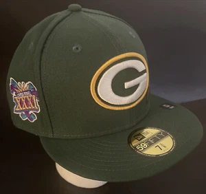 New Era Green Bay Packers 59FIFTY Green Fitted Hat Cap Size 7 3/8 New NFL - Picture 1 of 7