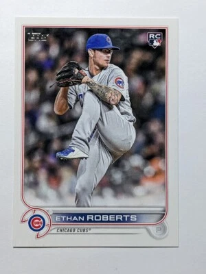2022 Topps Update #US256 Ethan Roberts RC Chicago Cubs - Image 1 of 2