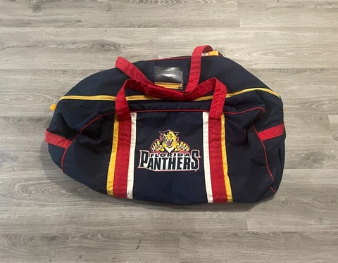 VINTAGE 1990s FLORIDA PANTHERS NHL PLAYER ISSUED EQUIPMENT GEAR BAG 40" X 20" Cover