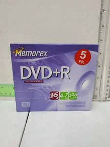 Memorex DVD-R 16X 4,7 GB 120min 5er-Pack Neu - Bild 1 von 4