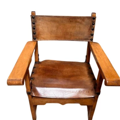 Vintage Spanish Colonial Chair - Image 1 of 4