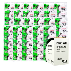 1000 Pcs Maxell 364 SR621SW Silver Oxide Watch Battery - Picture 1 of 6