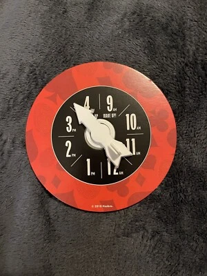 Peça de reposição 2018 Clue Lost in Vegas jogo - relógio giratório - Imagem 1 de 2