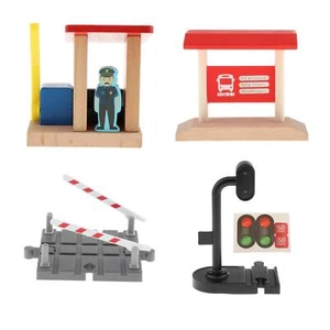 Simulation Holzeisenbahn Szene Zubehör Gebäude Konstruktion Kinderspielzeug - Bild 1 von 24