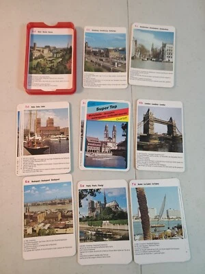 Juego de Cartas Cuarteto Años 80 Escenas Roma Londres París Oslo Otro Foto 1 de 4