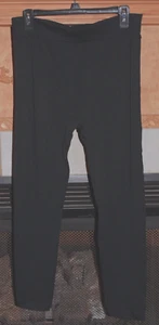Plus Size NWT Women's White Mark Black Polyester/Spandex Stretch Capri Leggings - Picture 1 of 7