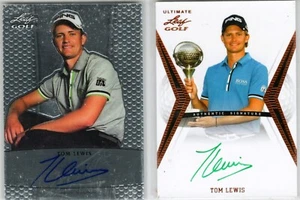 2012 Leaf Ultimate & Metal Golf Tom Lewis Auto #BA-TL1 2 Card - Picture 1 of 2