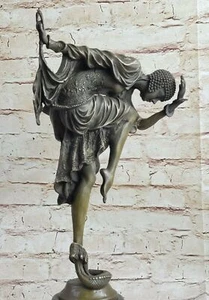 FIRMADO BRONCE ART NOUVEAU DECO CHIPARUS ESTATUA ESTATUILLA ESCULTURA FIGURA ARTÍSTICA SIN RESERVA - Imagen 1 de 7