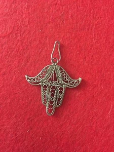 Anhänger Hand der Fatima aus Silber 3,4 cm x 3,5 cm alt - Bild 1 von 6