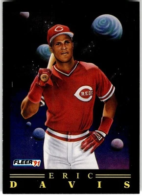 Fleer #10 1991 Eric Davis Pro-Visions Foto 1 de 2