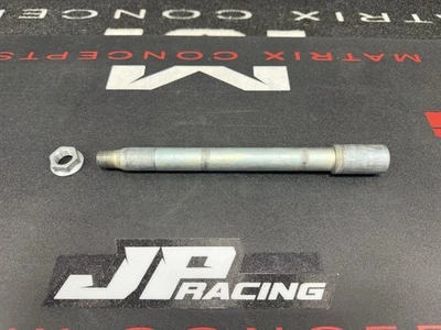 Kawasaki KX250 2003 OEM eje de rueda delantera y tuerca, 41068-1406, ¡excelente estado! Foto 1 de 4