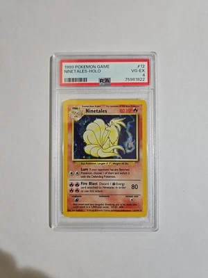 1999 Pokemon Base Set Ninetails Holo 12/102 PSA 4 - Image 1 of 2