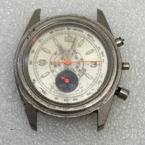 Broken Vintage Tarleton Chronograph Military Field Manual Swiss Watch - Parts - Picture 1 of 9