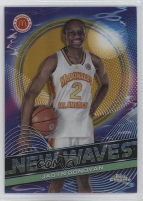2023 Chrome McDonald's All American New Waves Gold Refractor /50 Jadyn Donovan - Image 1 of 2
