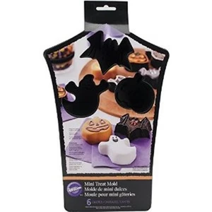 Wilton Silicone, 6 Cavity Haunted House Mini Treat Mold, Halloween New pumpkin - Picture 1 of 2