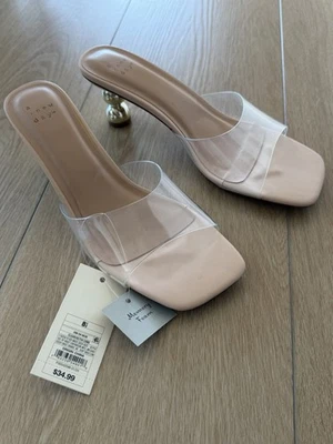 New Day 透明小猫高跟鞋 8.5 码,全新 — 第 1/4 张图片