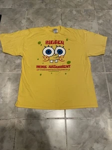 VTG 2004 SpongeBob SquarePants The Movie Promo T-Shirt SZ XL(RARE) Nickelodeon  - Picture 1 of 9