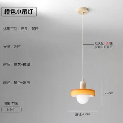 Lámpara de Techo Colgante Contemporánea Macaron Lámpara Colgante Ajustable Alto LED Foto 1 de 4