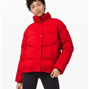 Lululemon Red Wander Puff Jacket Sz 8 (as is) - Picture 1 of 7