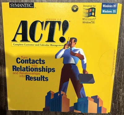 SYMANTEC ACT 3.0 WINDOWS 95/NT PC CUSTOMER MANAGEMENT SOFTWARE - Image 1 of 3