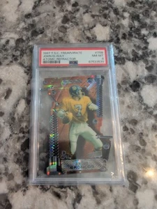 1997 JOHN ELWAY STADIUM CLUB TRIUMVIRATE ATOMIC REFRACTOR #T5B PSA 8 Very RARE  - Picture 1 of 10
