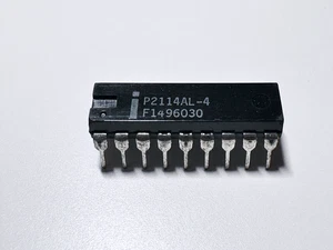 P2114AL-4 INTEL 4Kbit 1K x 4 SRAM 200ns Static RAM IC 2114 DIP-18 - Picture 1 of 2
