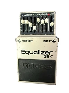 Boss GE-7 7-Band Graphic Equalizer Gitarren-Effekt-Pedal hergestellt in Japan gebraucht funktioniert - Bild 1 von 7